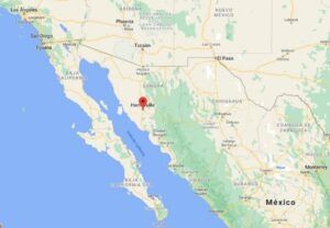 Mapa ubicación Hermosillo (México)